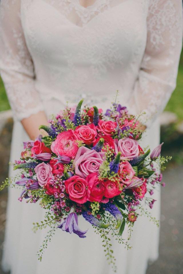 Wedding flowers in Sussex, brides bouquet