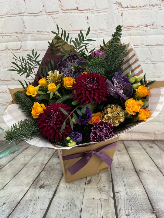 Jewelled Yule Hand Tied