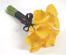 Maids tied calla posy.