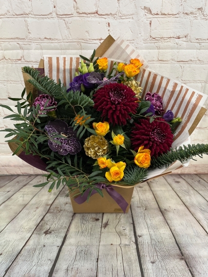 Jewelled Yule Hand Tied